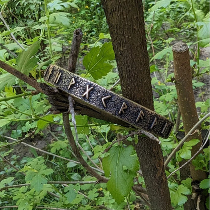 Norse Runes bracelet from bronze