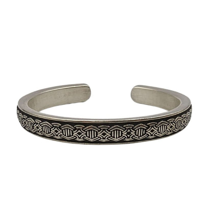 Borre ornament silver bracelet