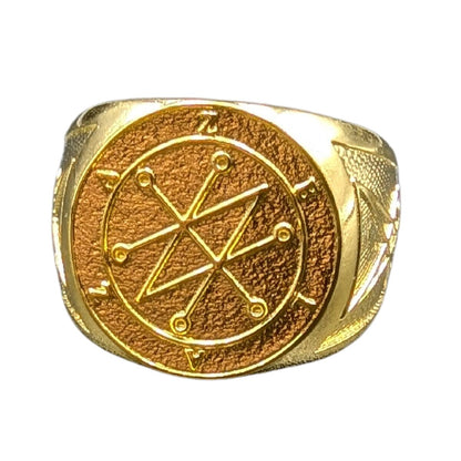 Azazel sigil demon bronze ring