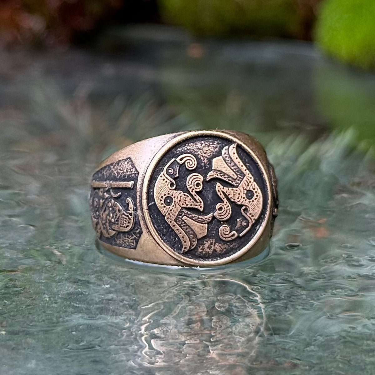 Norse ravens ring