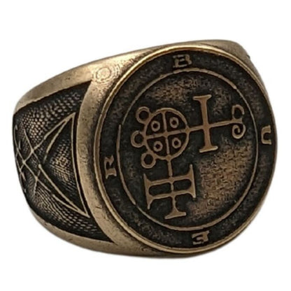 Buer sigil ring from bronze