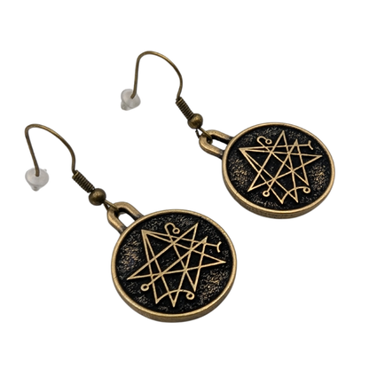 Necronomicon earrings