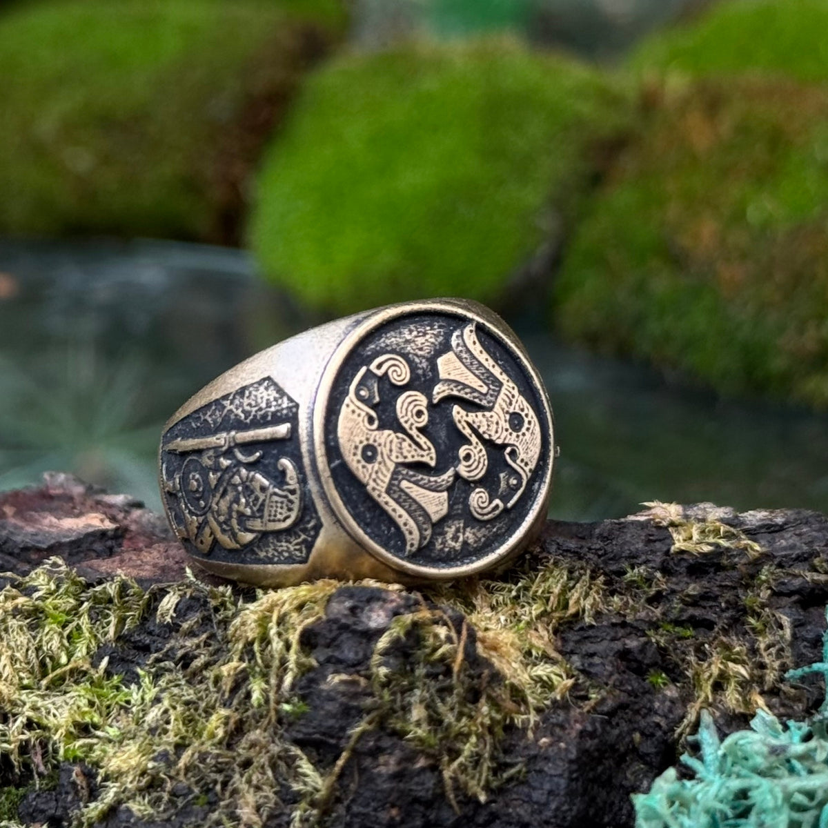 Norse ravens ring