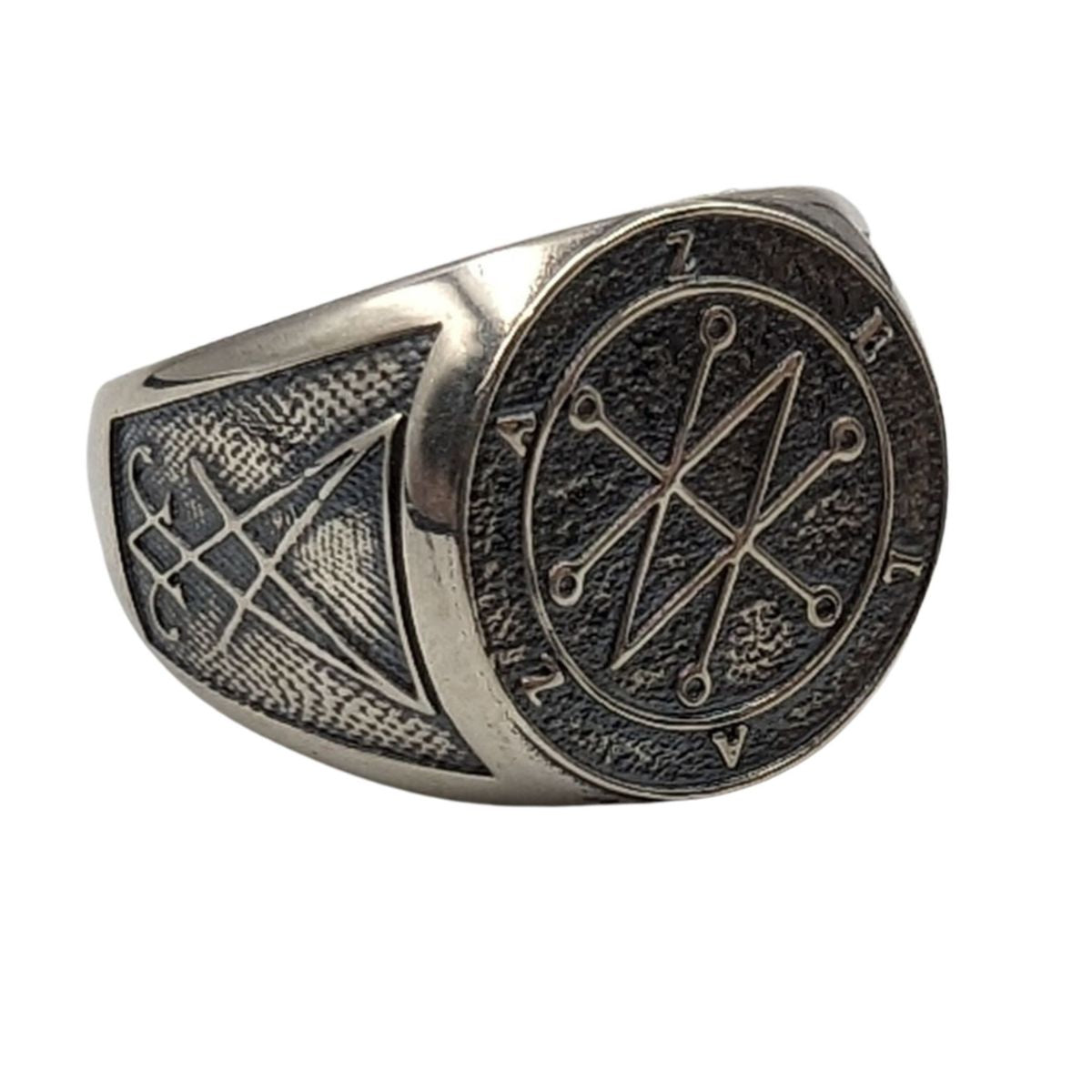 Azazel sigil demon ring 6 US Silver 925