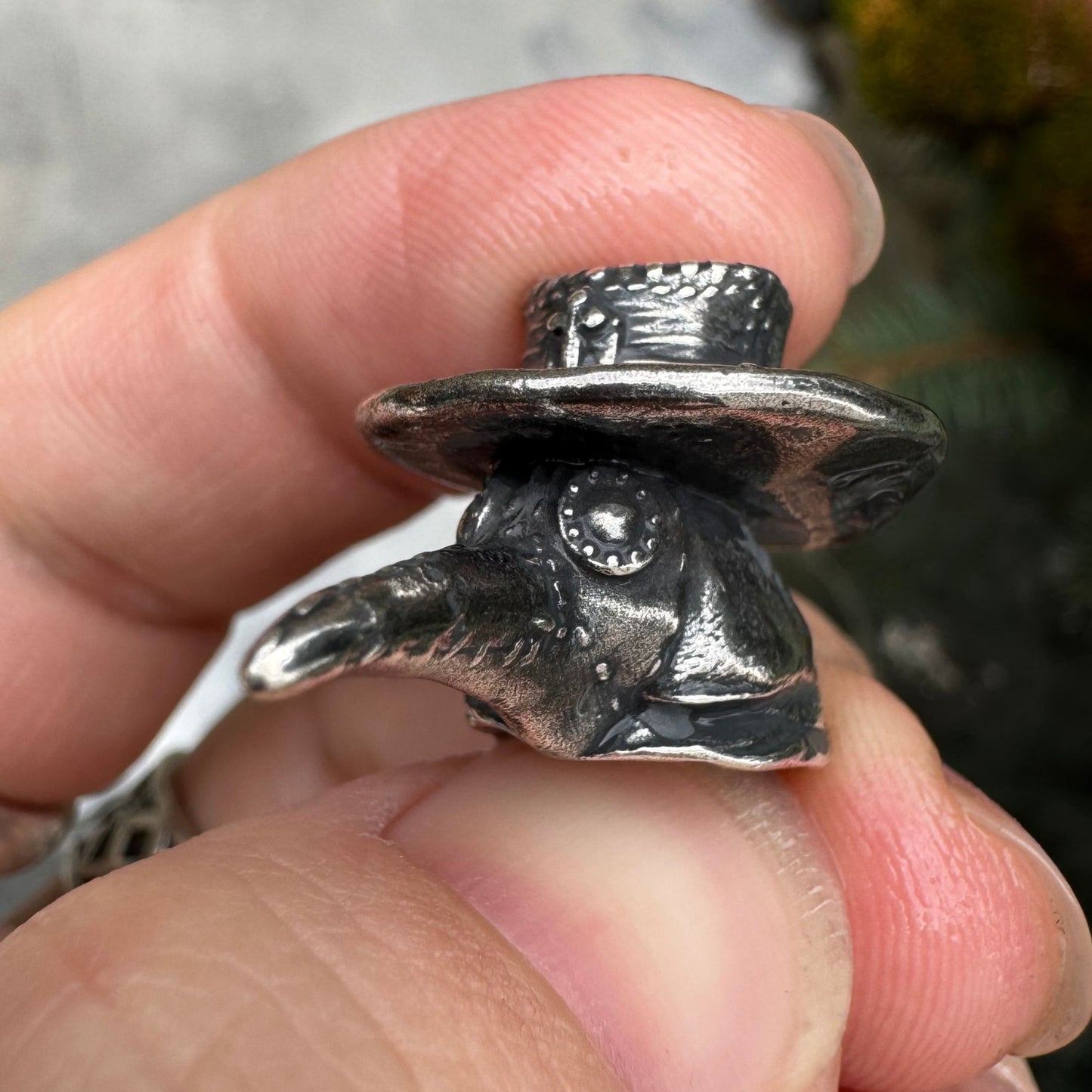 Plague doctor paracord bead