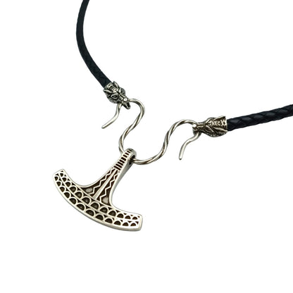 Ukko Mjolnir replica pendant Wolf necklace Silver 925