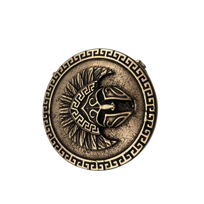 Spartan warrior helmet belt buckle   