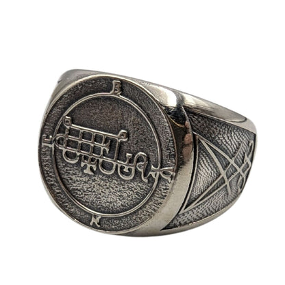 Bune sigil ring 6 US Silver 925