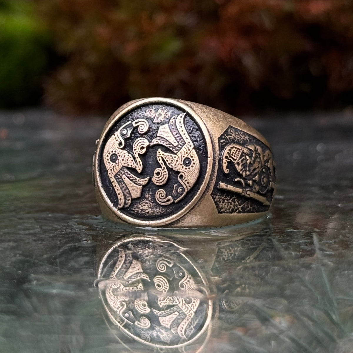 Norse ravens ring
