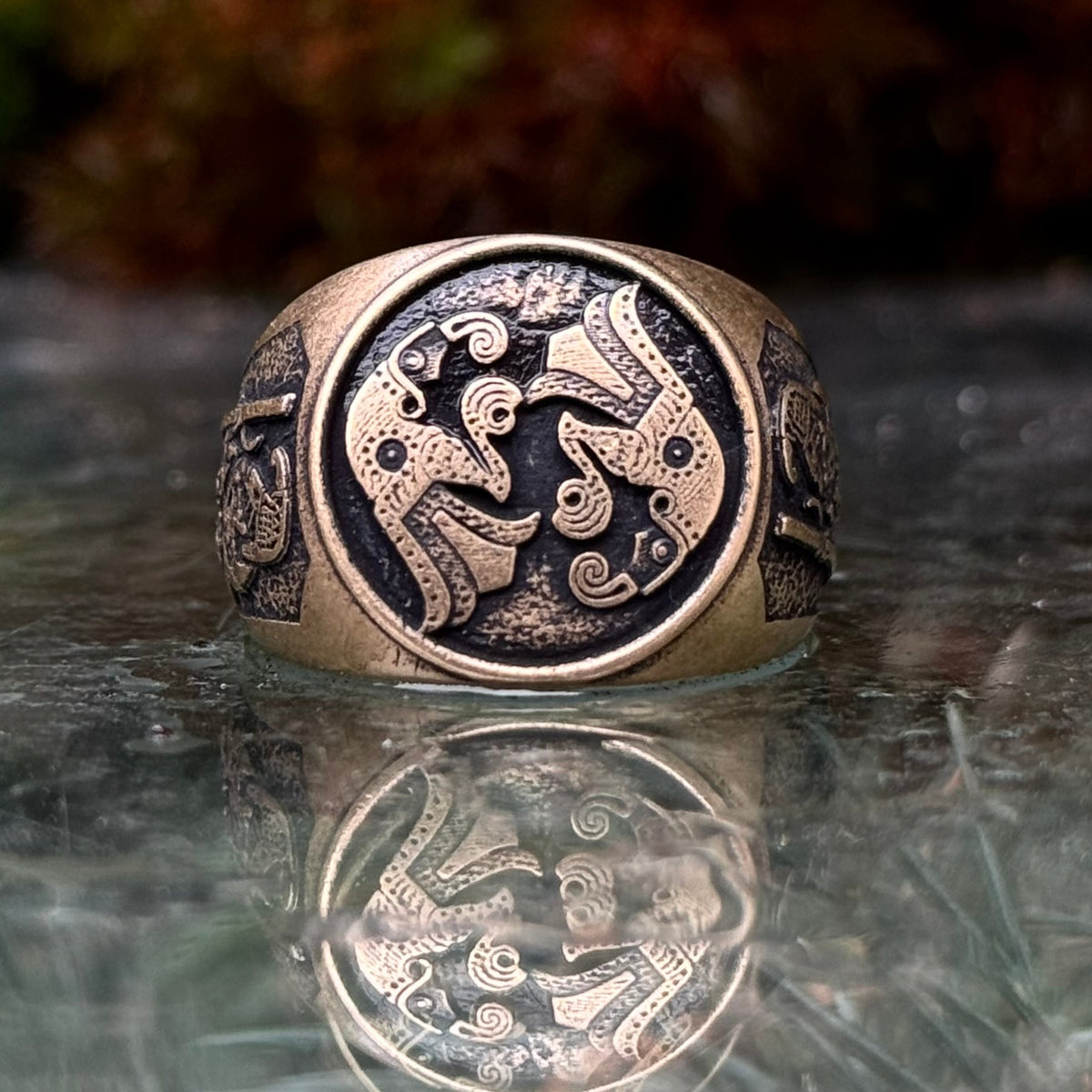 Norse ravens ring