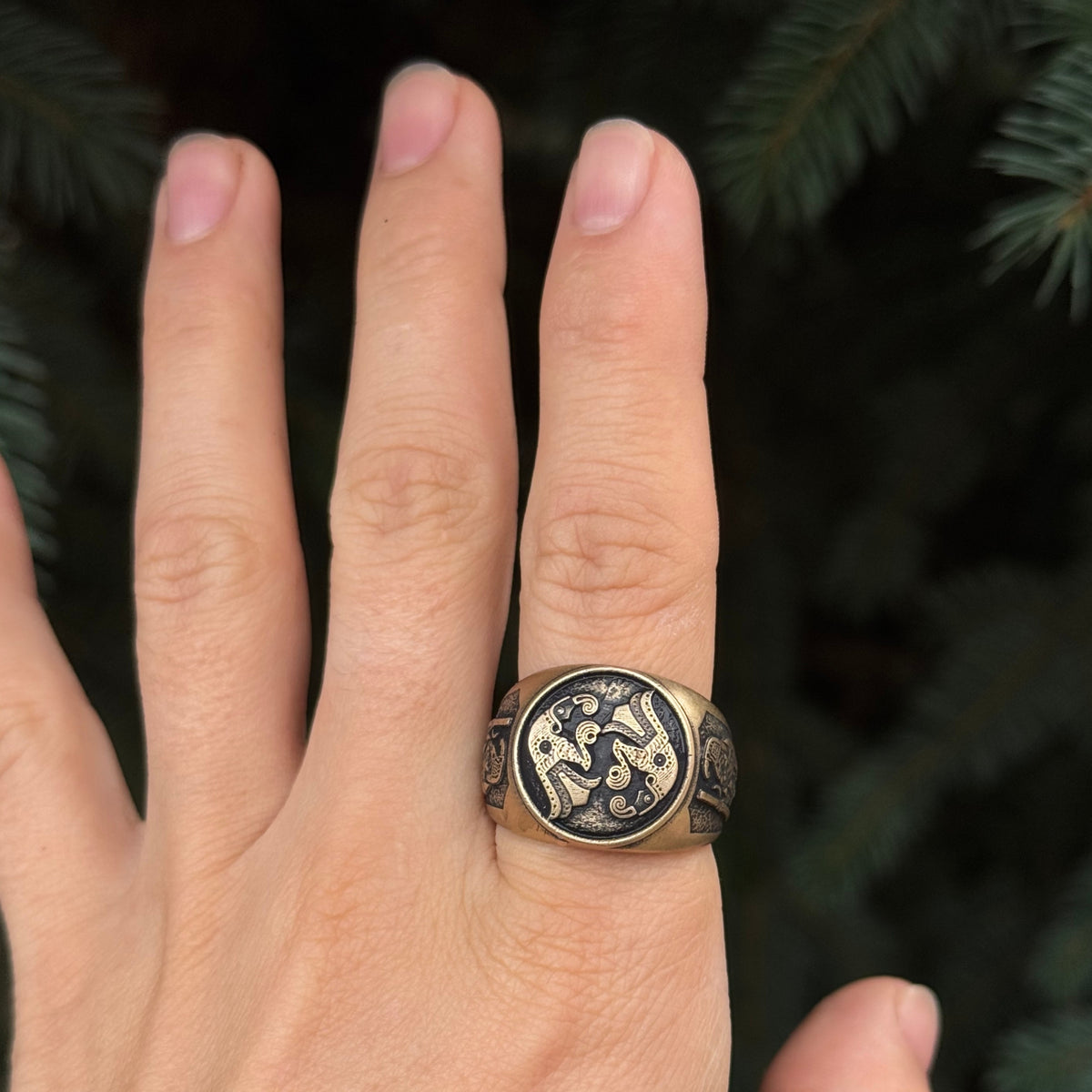 Norse ravens ring