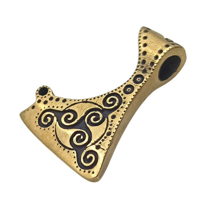 Celtic axe bronze pendant   