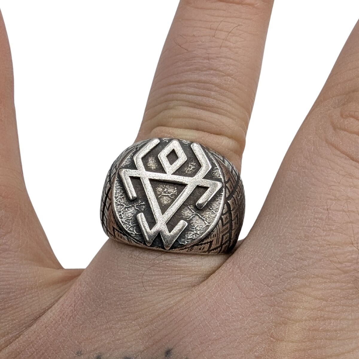 Chernobog Ring – Slavic God of Darkness and Fate – Ancient Mythology Talisman.