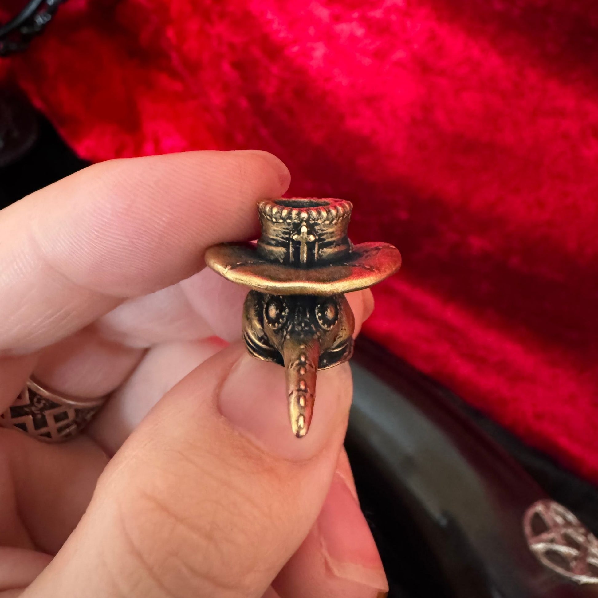 Plague doctor paracord bead