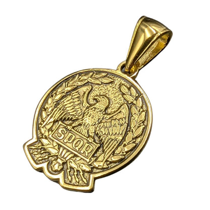 Roman eagle Aquila SPQR pendant