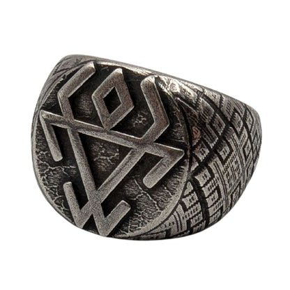 Chernobog Ring – Slavic God of Darkness and Fate – Ancient Mythology Talisman.