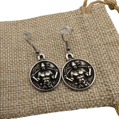 Ukrainian Cossack bronze earrings