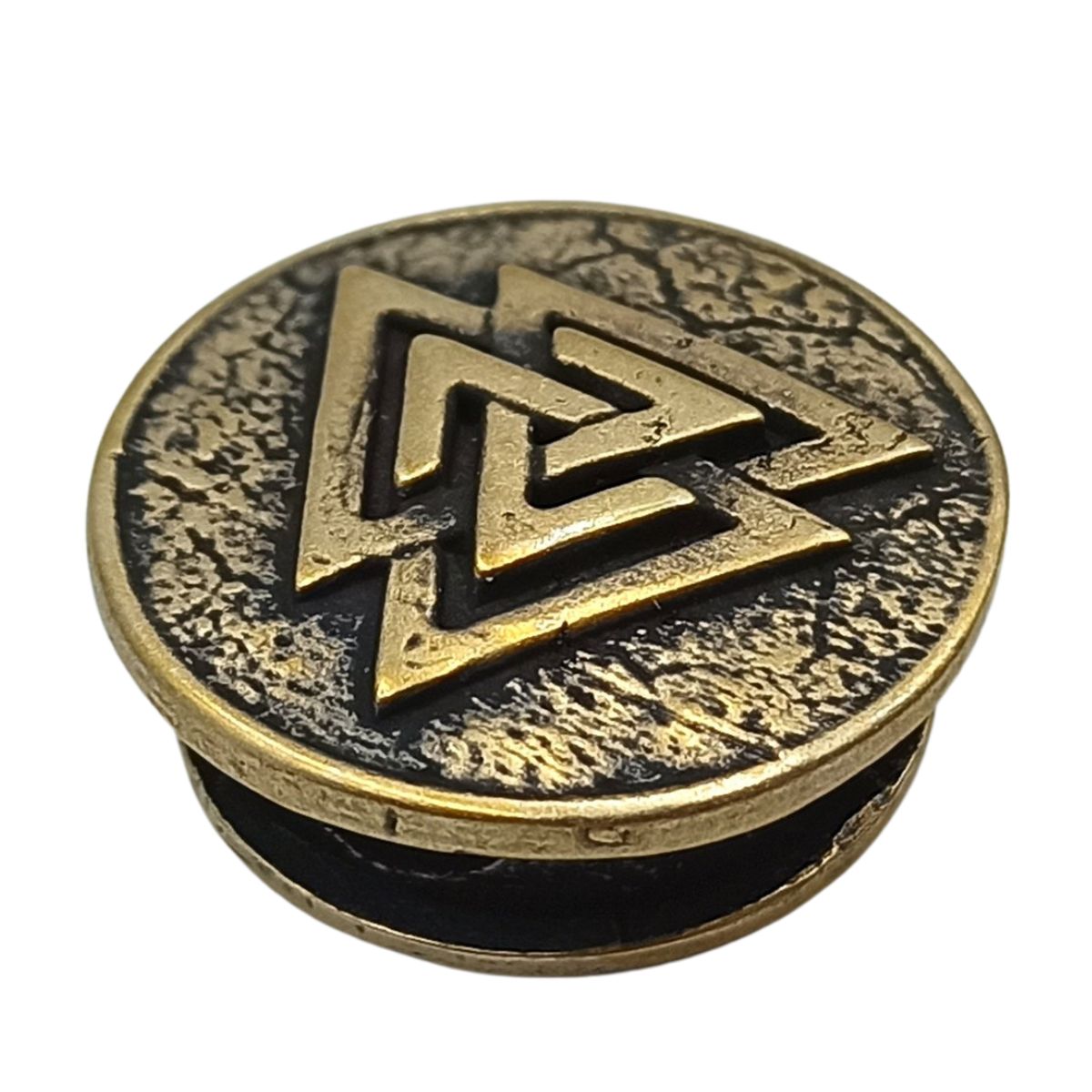 Valknut round paracord bead   