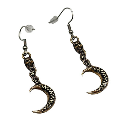 Morana's Sickle bronze earrings