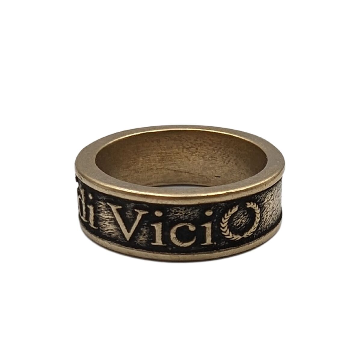 Veni Vidi Vici Roman bronze ring   
