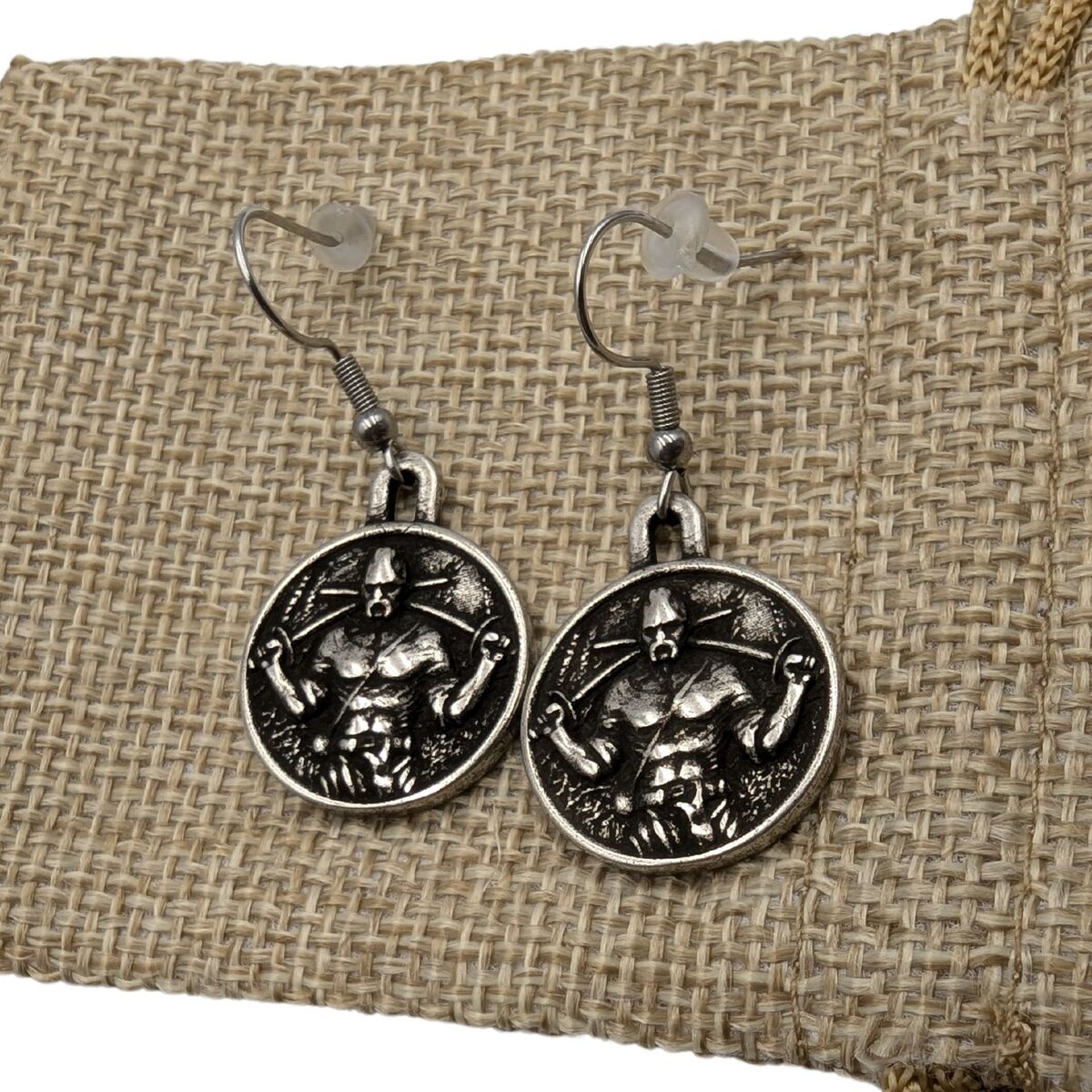 Ukrainian Cossack bronze earrings