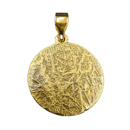 Helm of awe in circle of Elder Futhark runes pendant