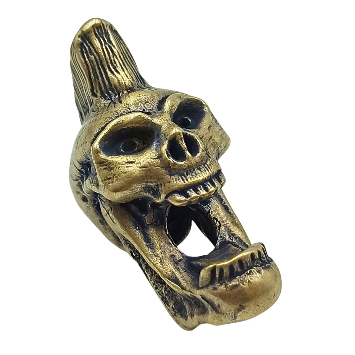 Psychobilly skull paracord bead