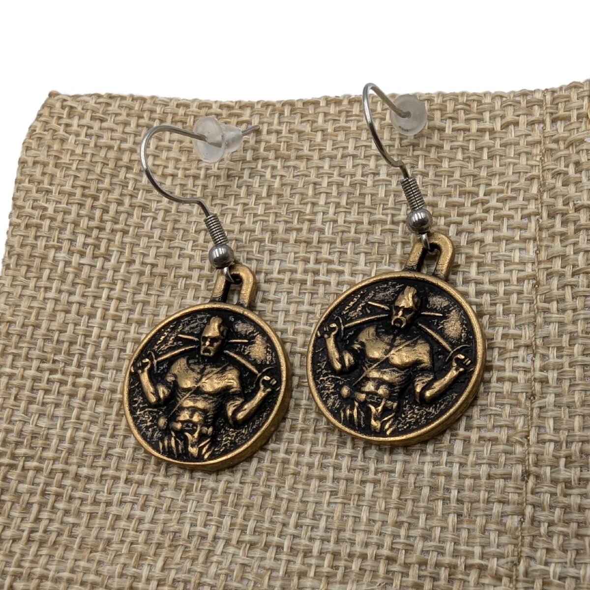 Ukrainian Cossack bronze earrings