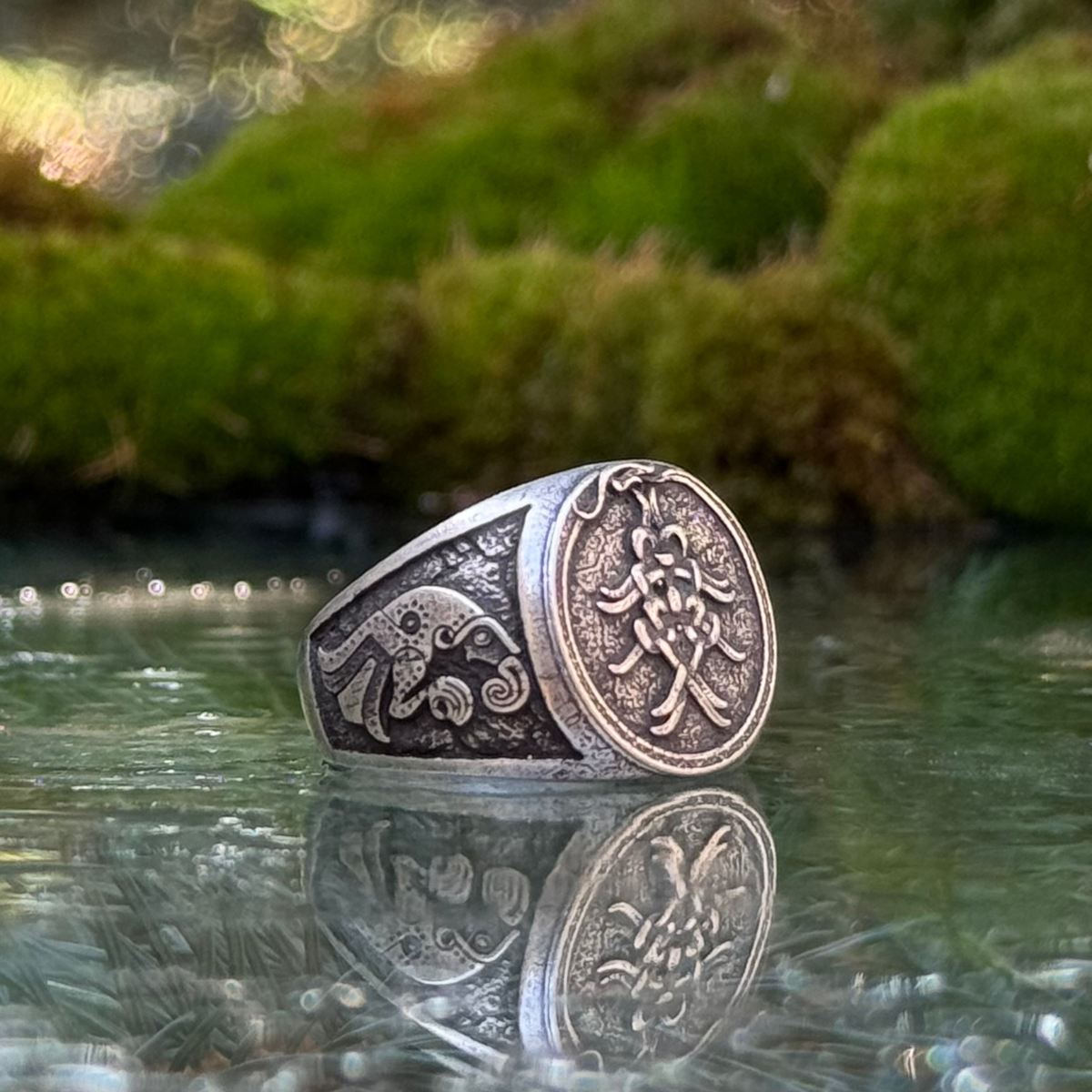 Mask of Odin Signet ring
