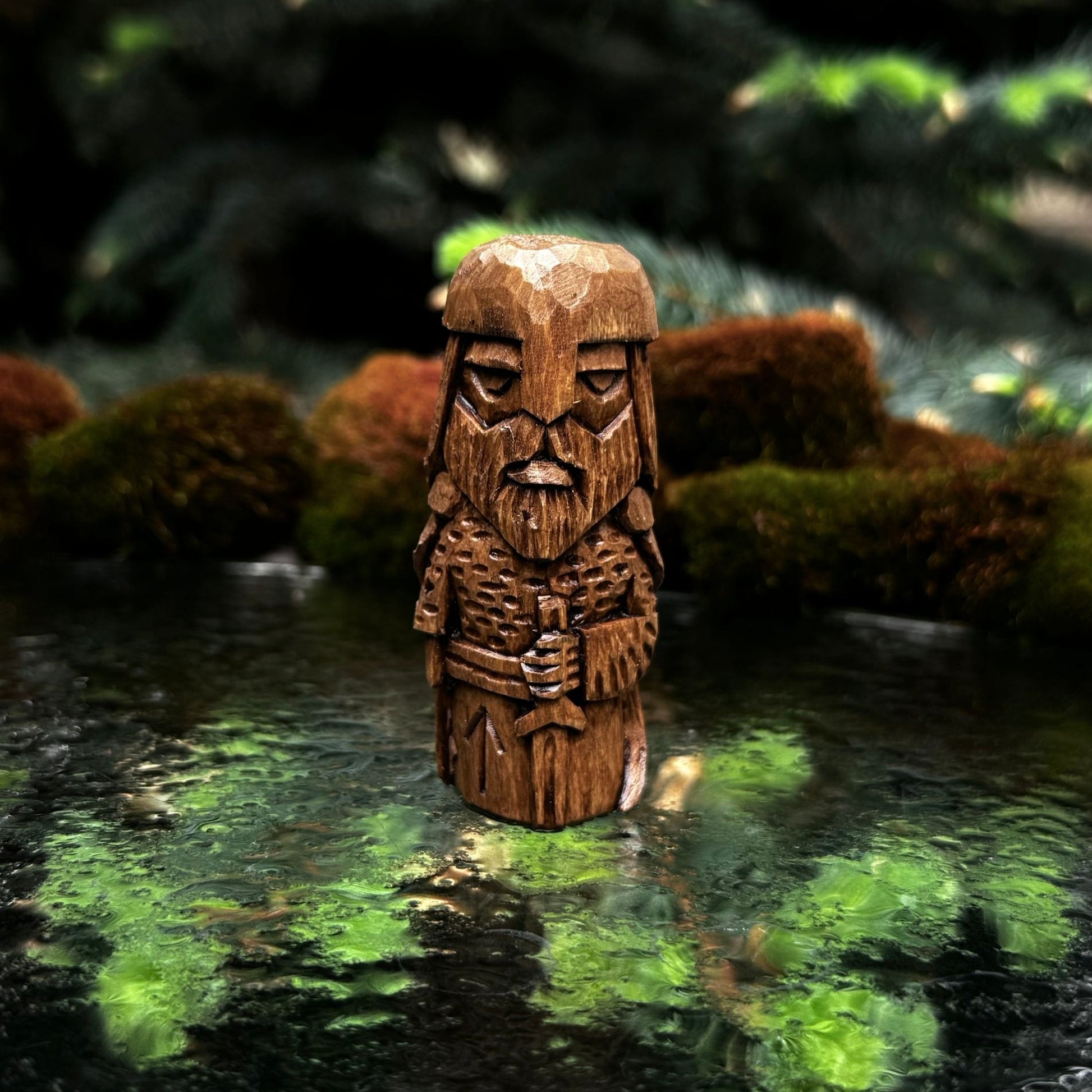 Tyr Wooden Figurine
