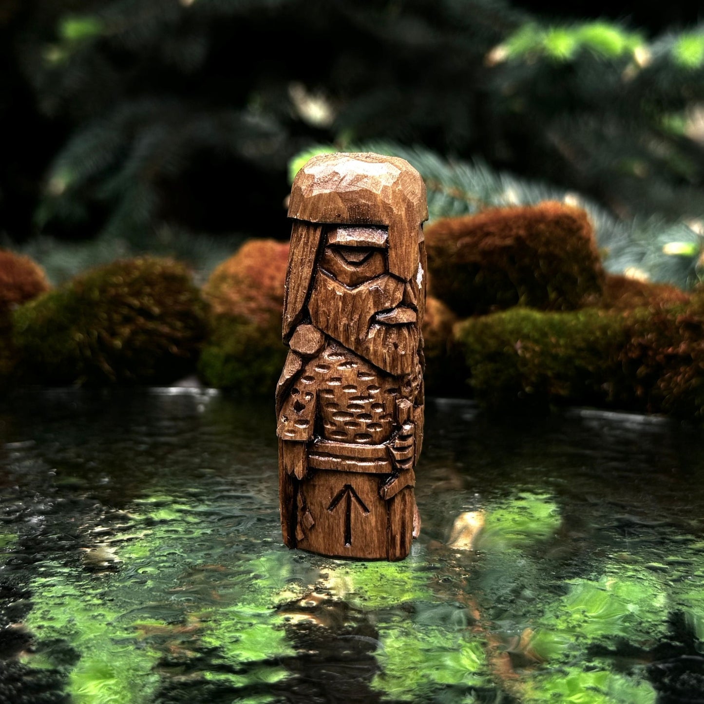 Tyr Wooden Figurine