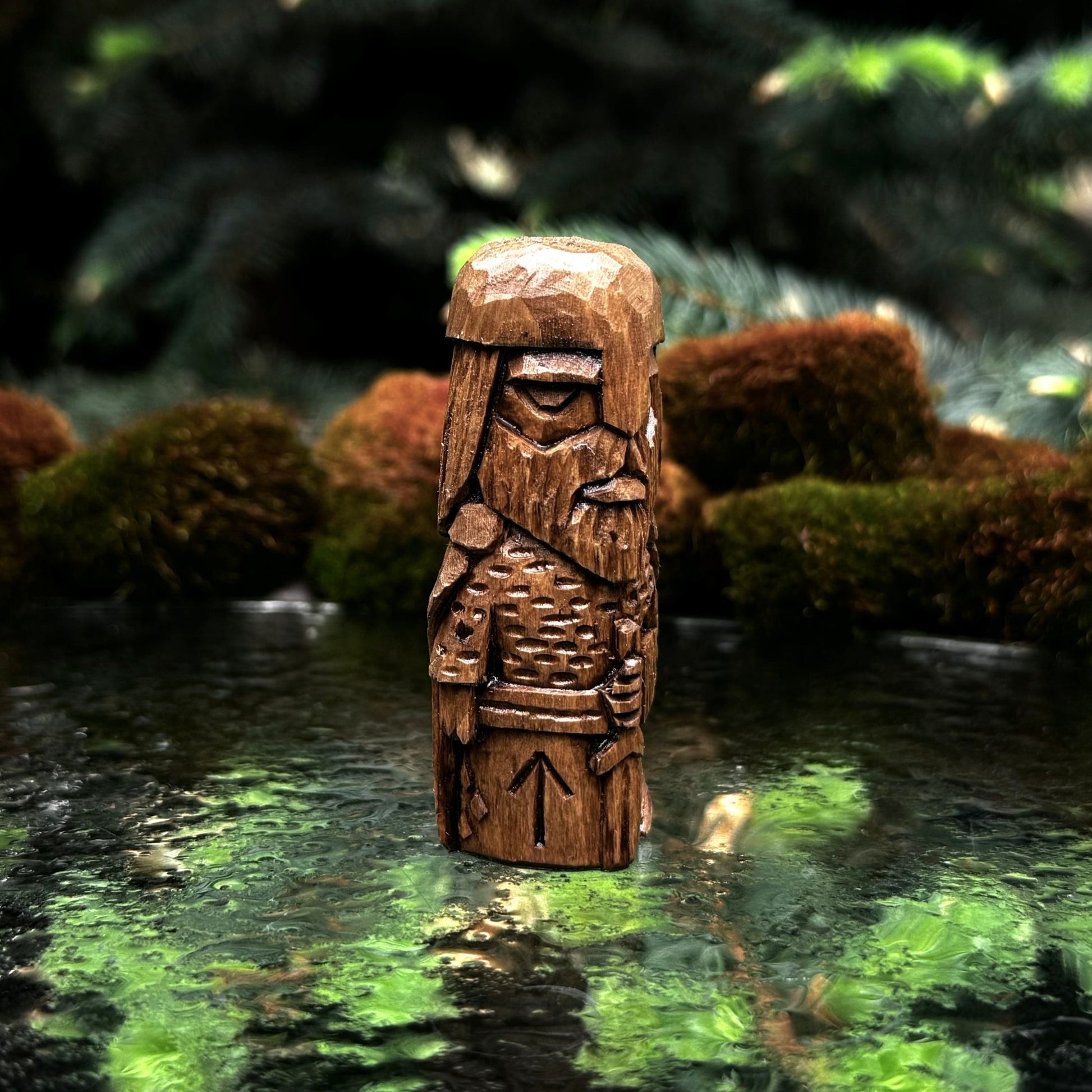 Tyr Wooden Figurine