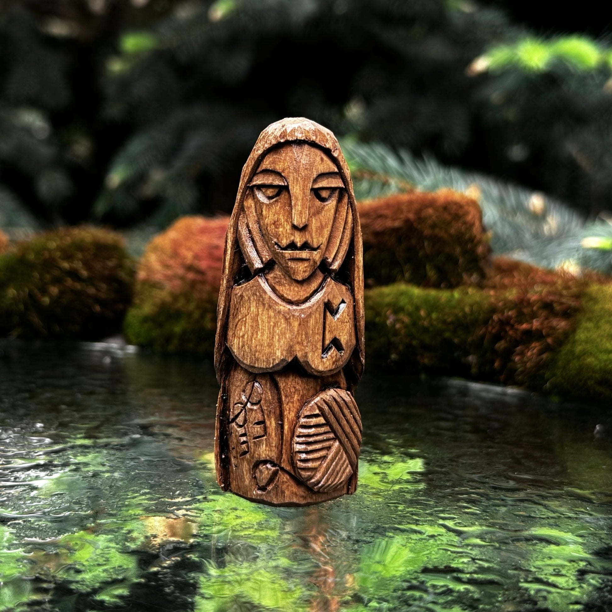 Frigg Wooden Figurine