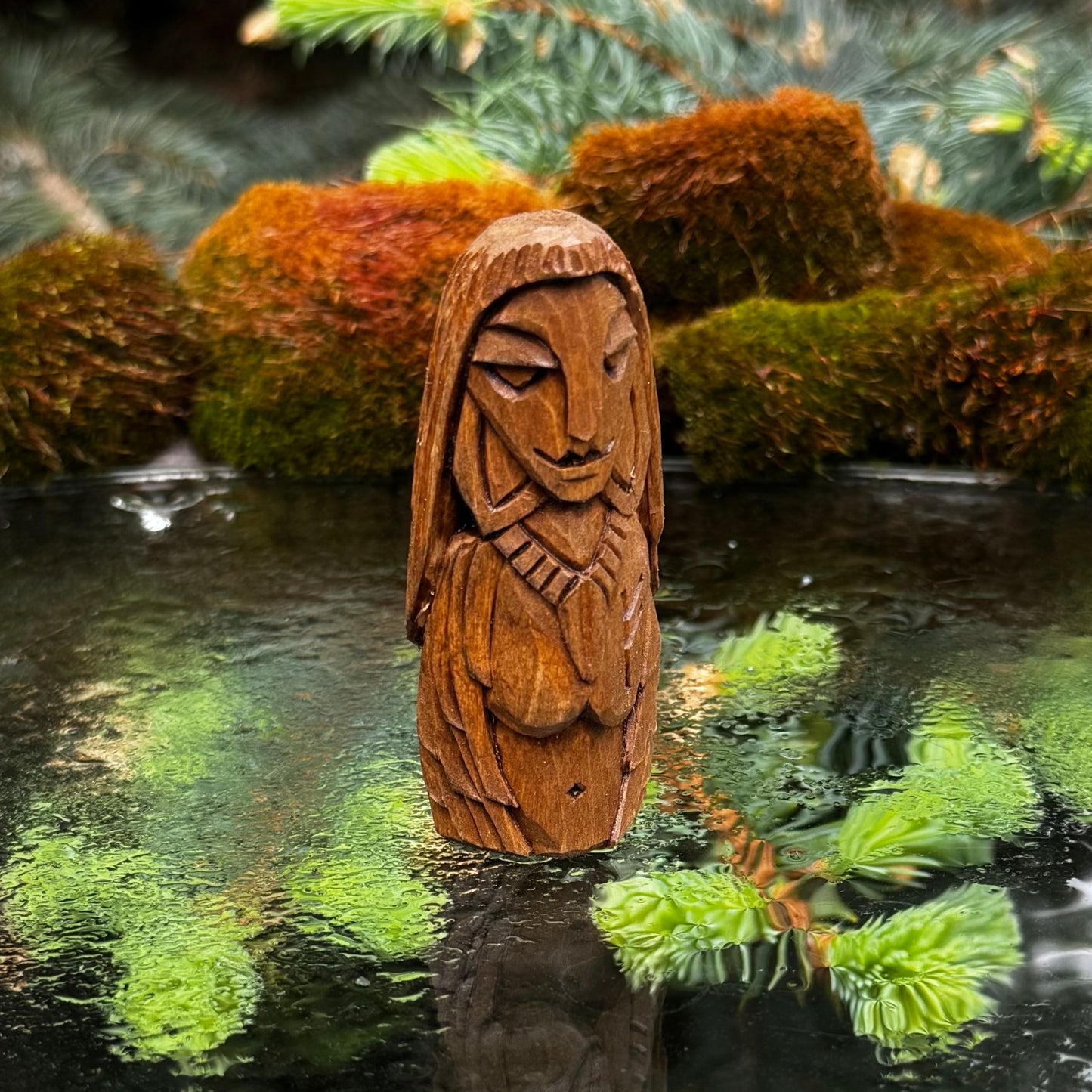 Freya Wooden Figurine