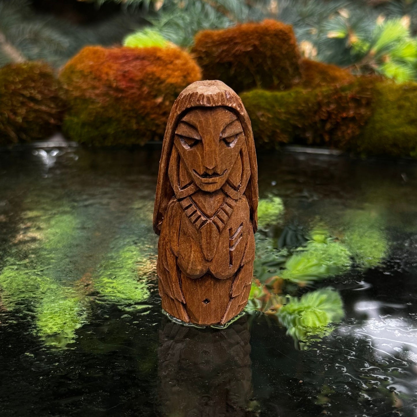 Freya Wooden Figurine