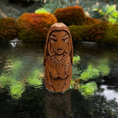 Freya Wooden Figurine
