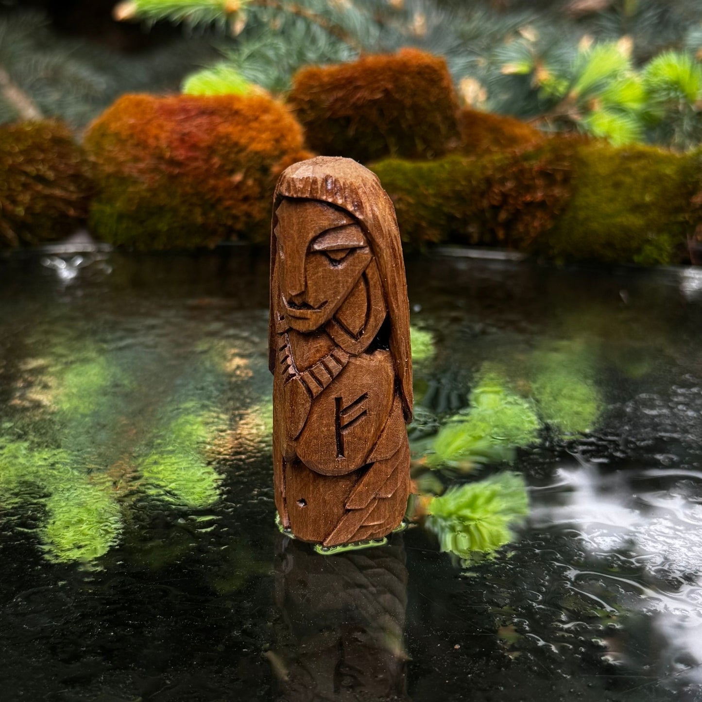Freya Wooden Figurine
