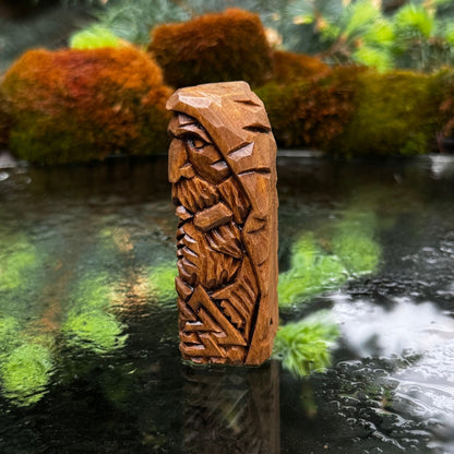 Odin Wooden Figurine