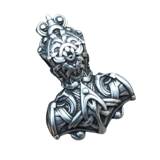 Mjolnir silver plated pendant