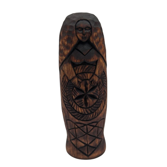 Zemyna Goddess wooden figurine   