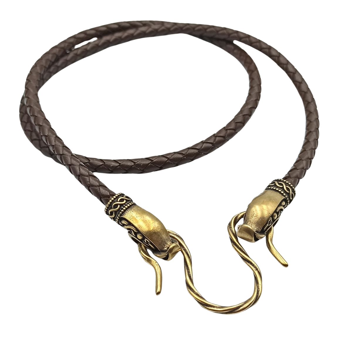 Norse Dragon leather necklace