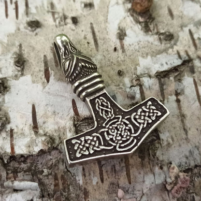 Bronze Mjolnir replica pendant   