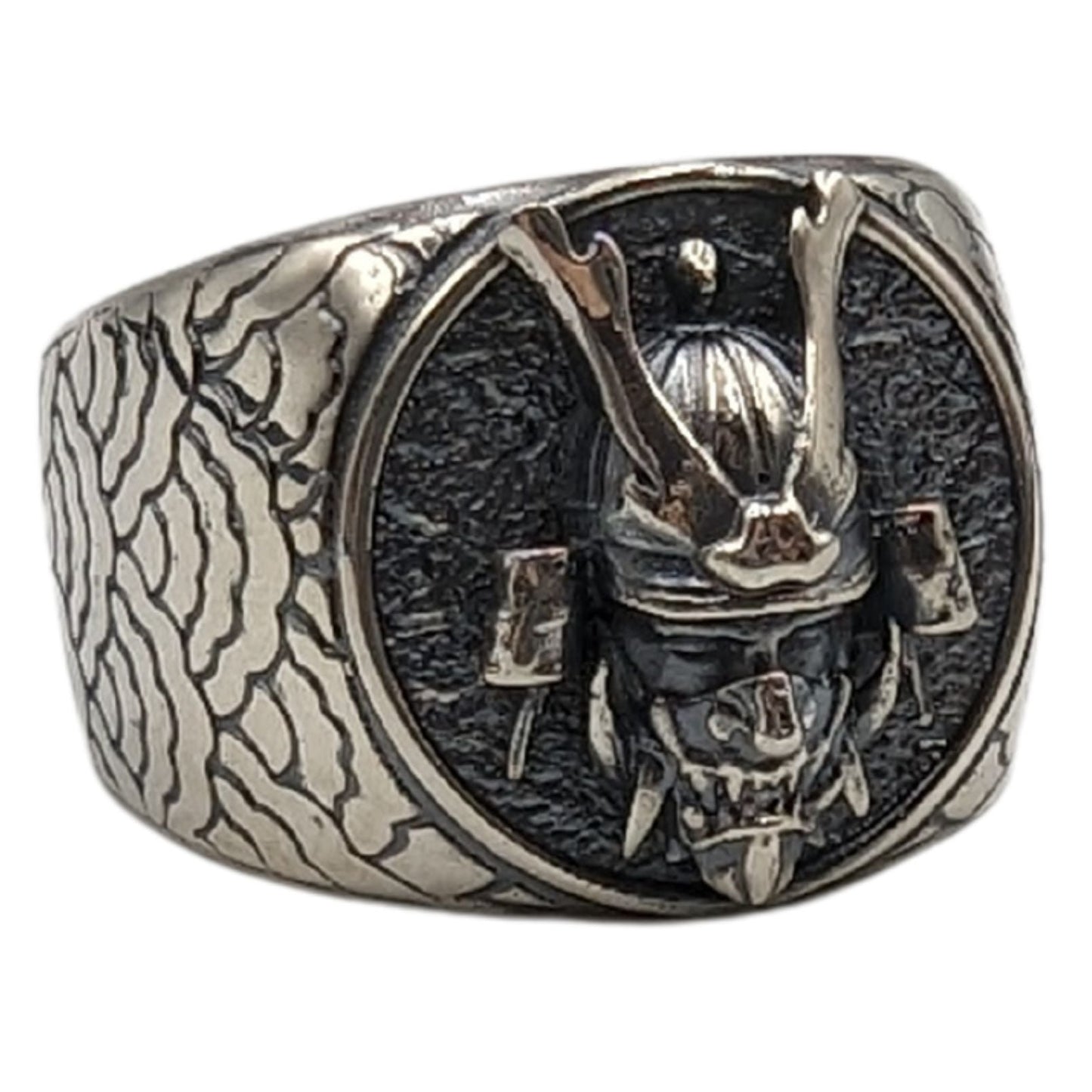 Samurai Kabuto Helmet Ring 6 US Silver 925