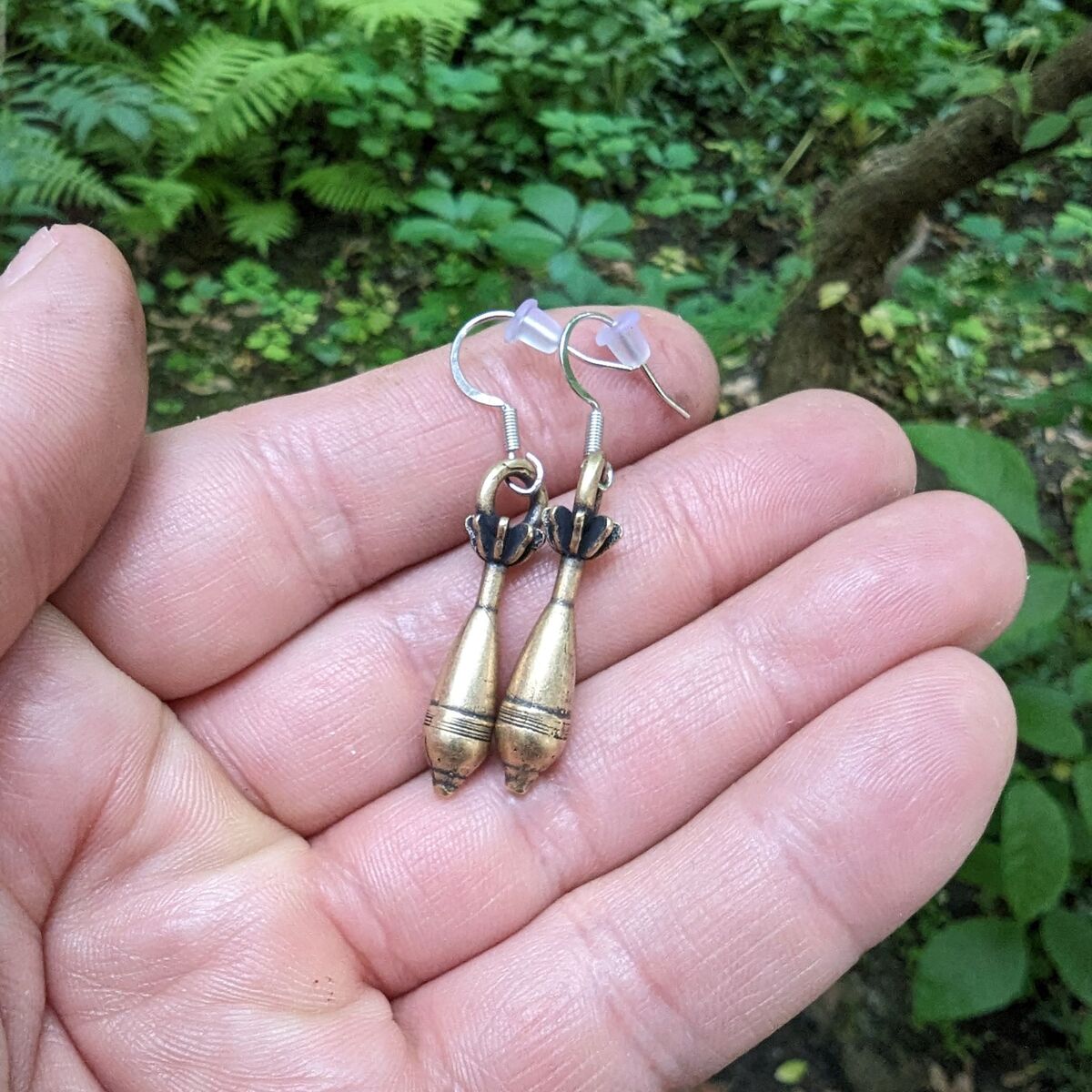 Mine bronze earrings