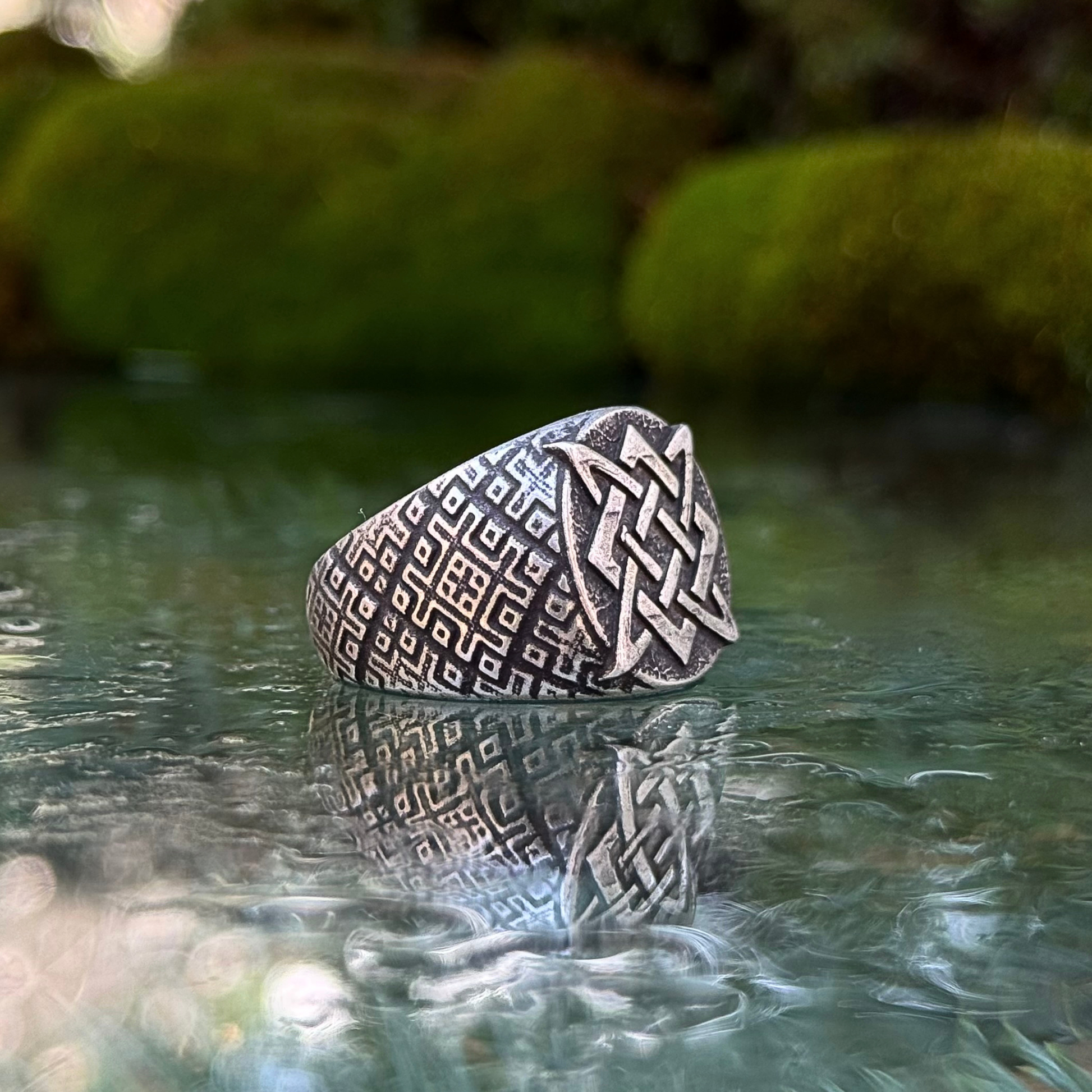 Svarog symbol ring