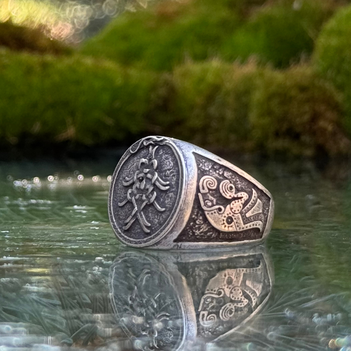 Mask of Odin Signet ring