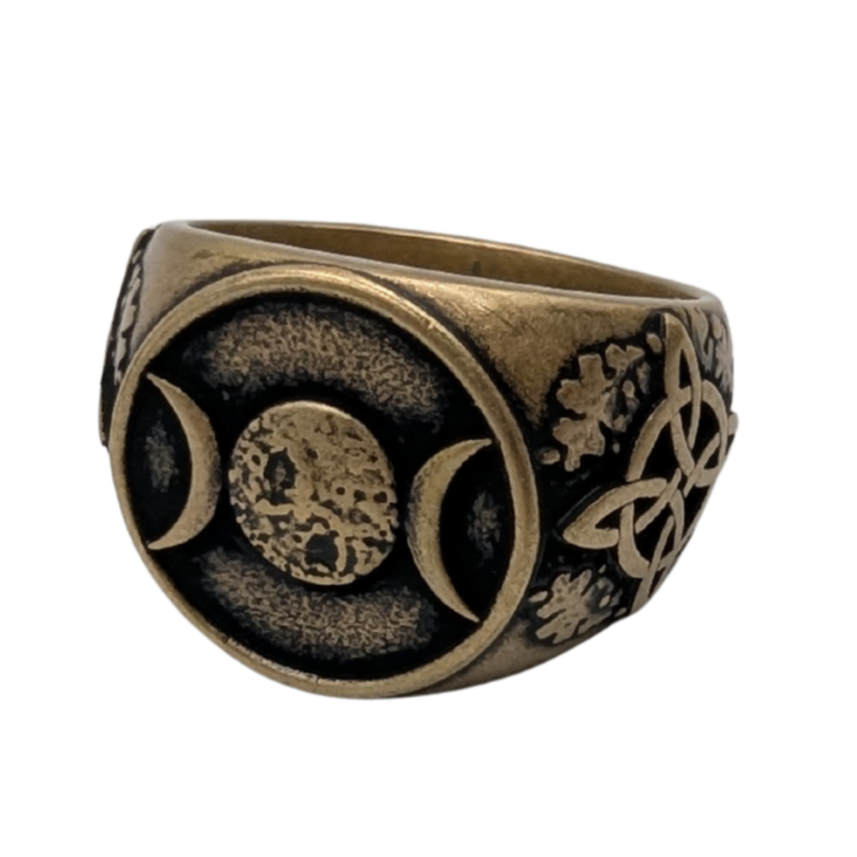Triple Moon Ring — Goddess Symbol
