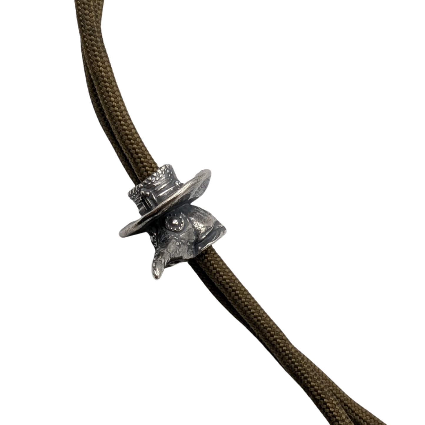 Plague doctor paracord bead