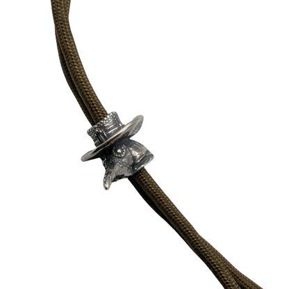 Plague doctor paracord bead