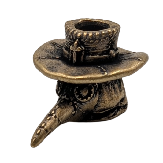 Plague doctor paracord bead Bronze